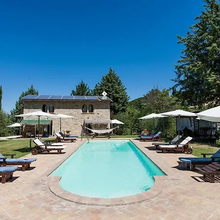 Umbertide, Close To Gubbio And Assisi, With Panoramic Pool 빌라 *